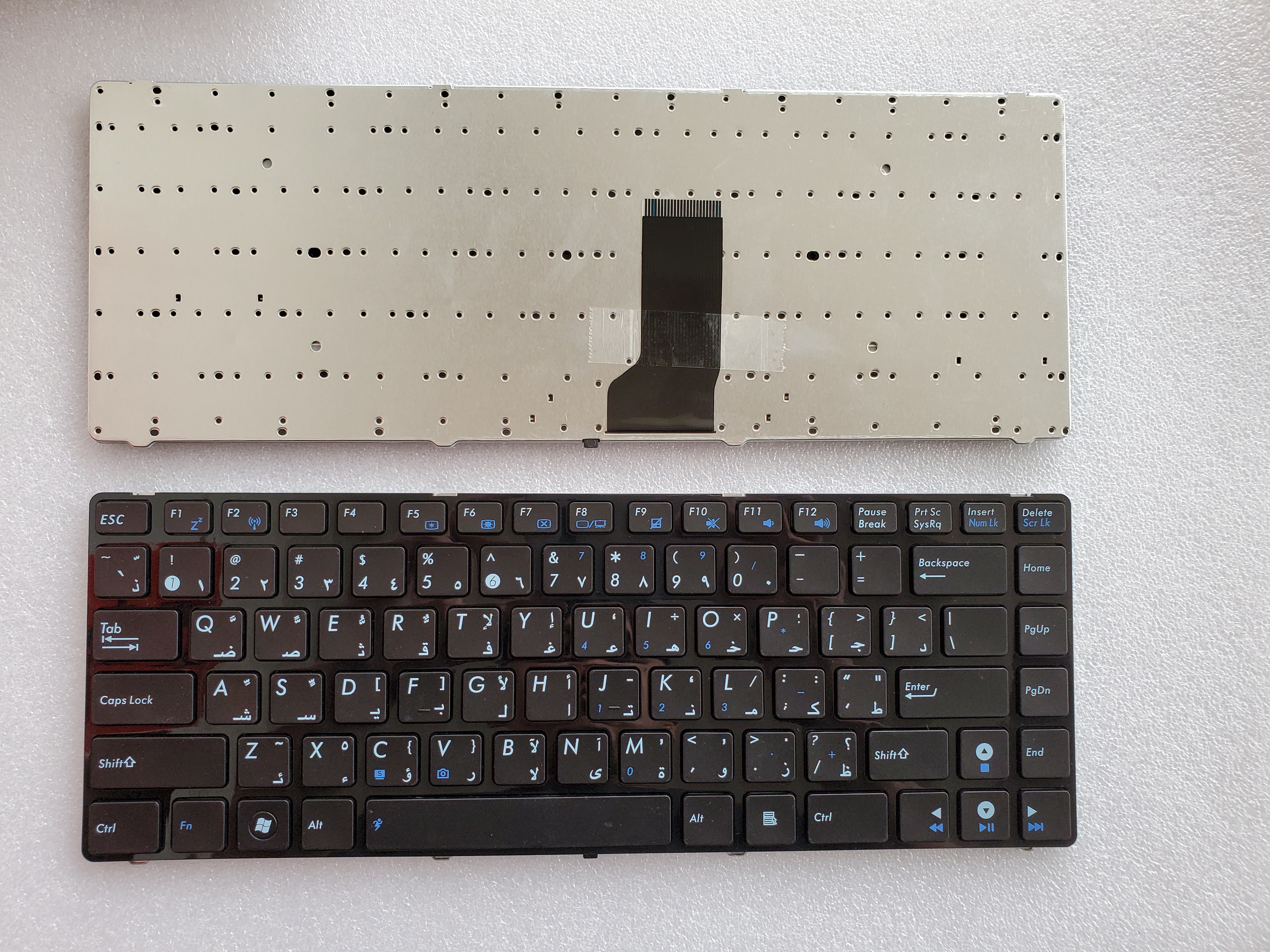 Picture of New Replacement Laptop Keyboard For ASUS K42/X43S/N43/UL30/A42J/K43E/P43S/X44H/X45V BLACK FRAME BLACK (OEM) AR Layout